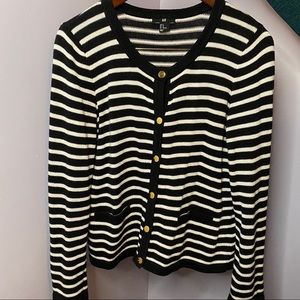 Knit cardigan sweater